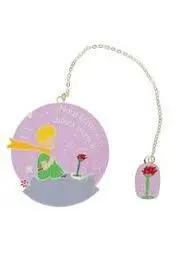 MARCAPAGINAS METALICO REDONDO EL PRINCIPITO ROSA