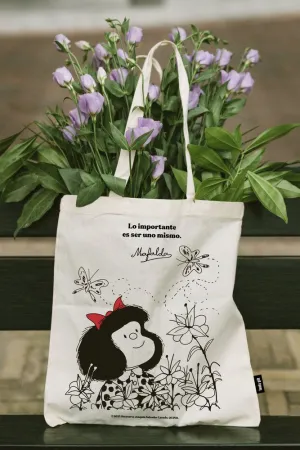 BOLSA MAFALDA TELA FLORES