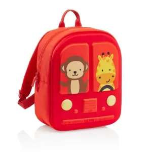 MOCHILA GUARDERIA 30X25 BUS STOP ROJO