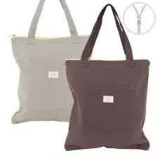 BOLSA ALGODON CREMALLERA LUCINE SURTIDAS