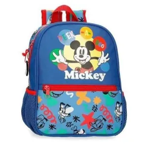 MOCHILA GUARDERIA 28CM MICKEY PEEK A BOO ADAPT A CARRO