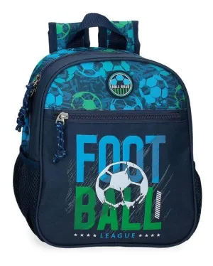 MOCHILA INFANTIL ROLL ROAD GOL 28 CM ADAPTABLE A CARRO