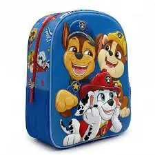 MOCHILA INFANTIL 3D CON REJILLA PAW PATROL