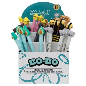 EXPOSITOR 36 BOLIGRAFOS BORRABLES BO-BO SURTIDOS