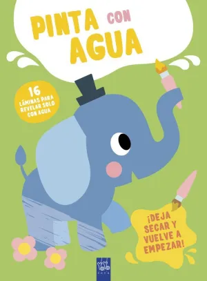 PINTA CON AGUA. ELEFANTE PINTA CON AGUA. ELEFANTE