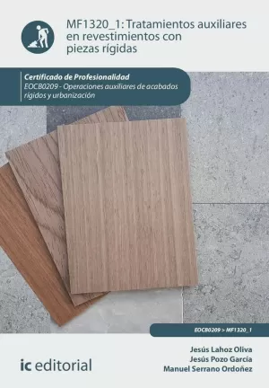 TRATAMIENTOS AUXILIARES EN REVESTIMIENTOS CON PIEZAS RÍGIDAS. EOCB0209 - OPERACI