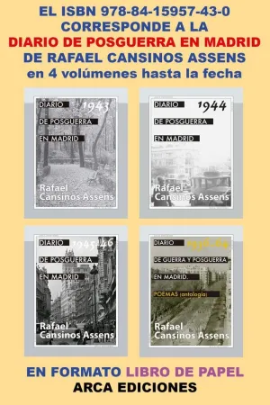 OBRA COMPLETA DE DIARIOS DE POSGUERRA EN MADRID