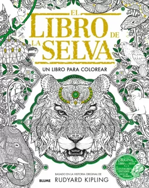 LIBRO DE LA SELVA PARA COLOREAR