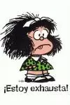 CUADERNO MAFALDA ESTOY EXHAUSTA - GRANDE 3ªED