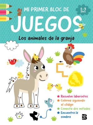 PRIMER BLOC JUEGOS ANIMALES GRANJA