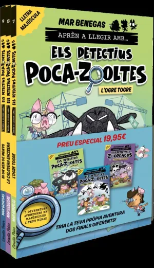PACK APRÈN A LLEGIR AMB... ELS DETECTIUS POCA-ZOOLTES!  7,8 I 9: EN LLETRA MAJÚS