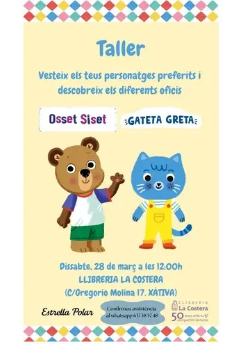 Taller infantil Osset Siset i Gateta Greta
